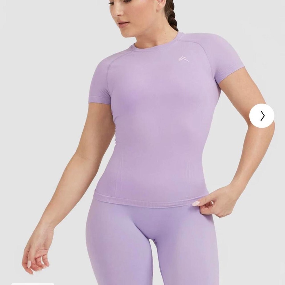 NWT NEW Oner Active GO TO SEAMLESS FITTED TOP Wisteria Purple XS or S